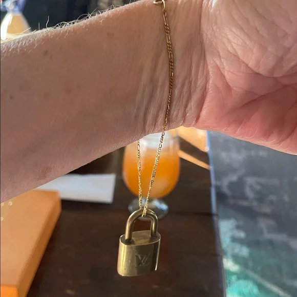 Gorgeous 14k gold ankle or arm bracelet - Picture 2 of 7